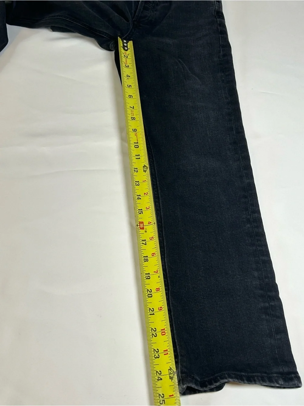 AGOLDE Riley bottom fly Black Straight-Leg Jeans women’s 25 high rise premium